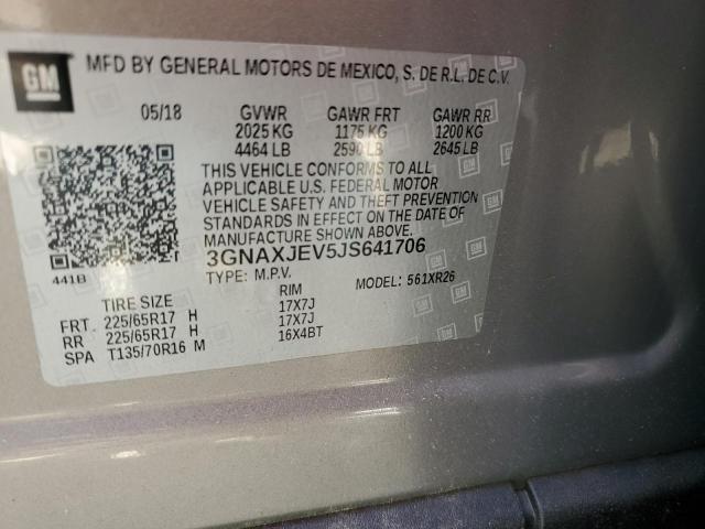 Photo 11 VIN: 3GNAXJEV5JS641706 - CHEVROLET EQUINOX 