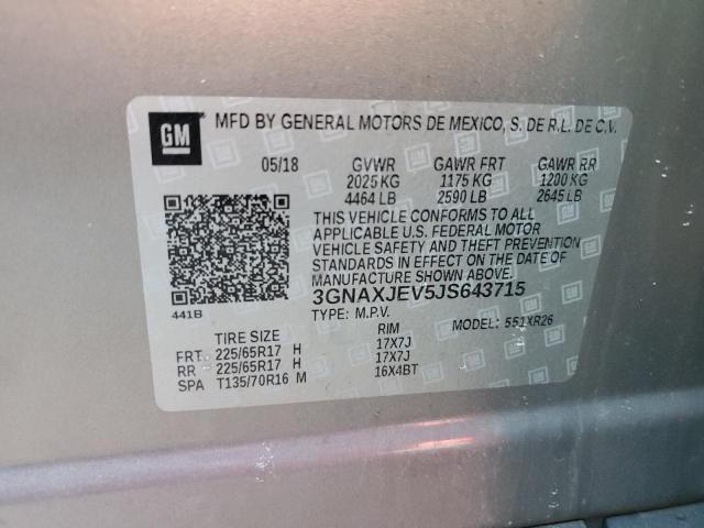 Photo 12 VIN: 3GNAXJEV5JS643715 - CHEVROLET EQUINOX LT 