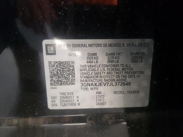 Photo 9 VIN: 3GNAXJEV7JL372649 - CHEVROLET EQUINOX LT 