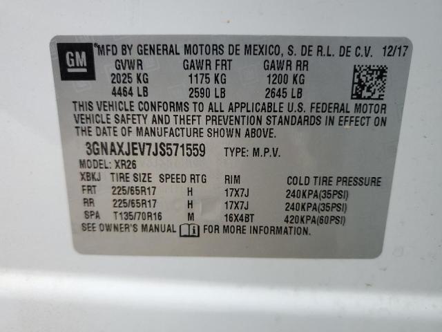 Photo 11 VIN: 3GNAXJEV7JS571559 - CHEVROLET EQUINOX 