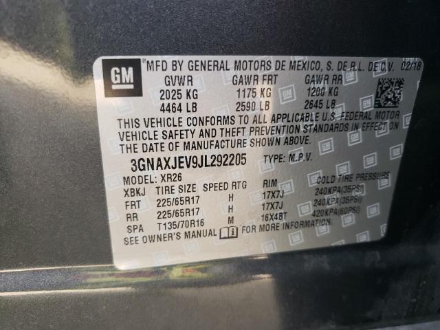 Photo 12 VIN: 3GNAXJEV9JL292205 - CHEVROLET EQUINOX 