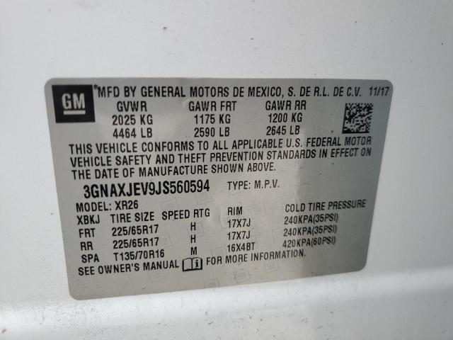 Photo 12 VIN: 3GNAXJEV9JS560594 - CHEVROLET EQUINOX LT 