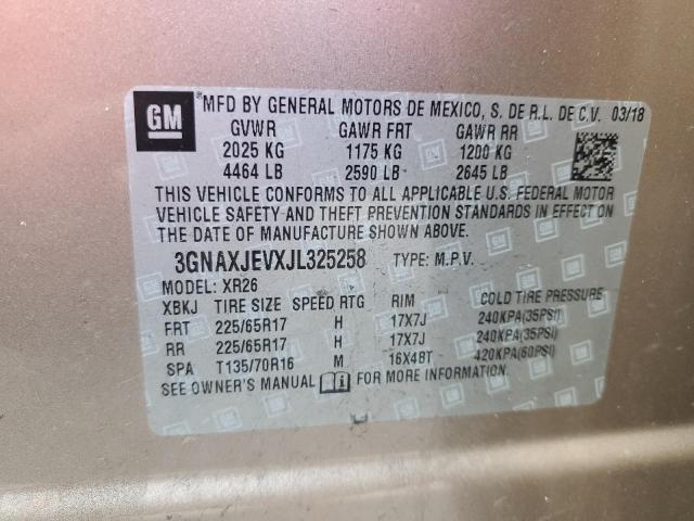 Photo 12 VIN: 3GNAXJEVXJL325258 - CHEVROLET EQUINOX 