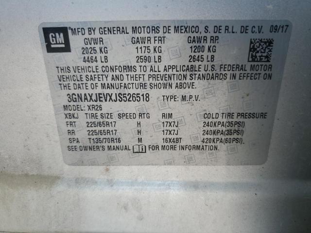 Photo 12 VIN: 3GNAXJEVXJS526518 - CHEVROLET EQUINOX LT 