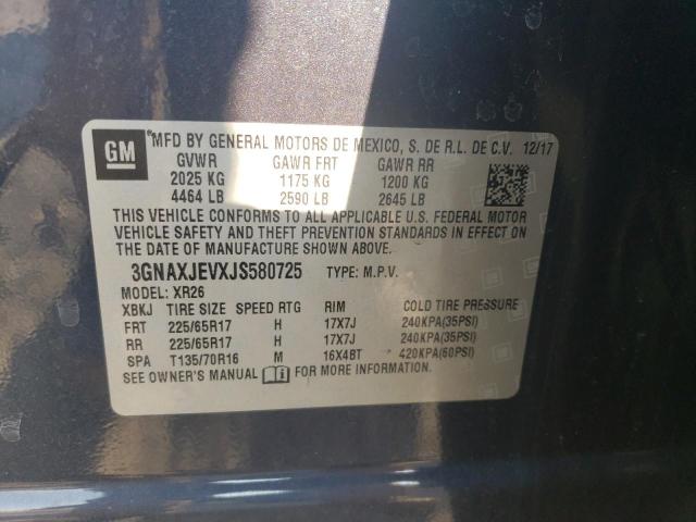 Photo 12 VIN: 3GNAXJEVXJS580725 - CHEVROLET EQUINOX LT 