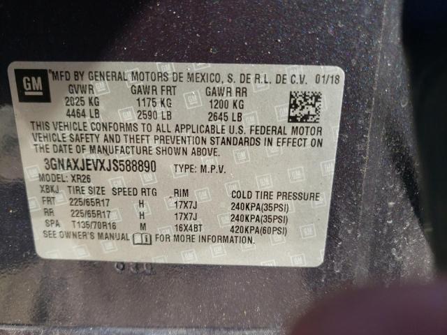 Photo 12 VIN: 3GNAXJEVXJS588890 - CHEVROLET EQUINOX 