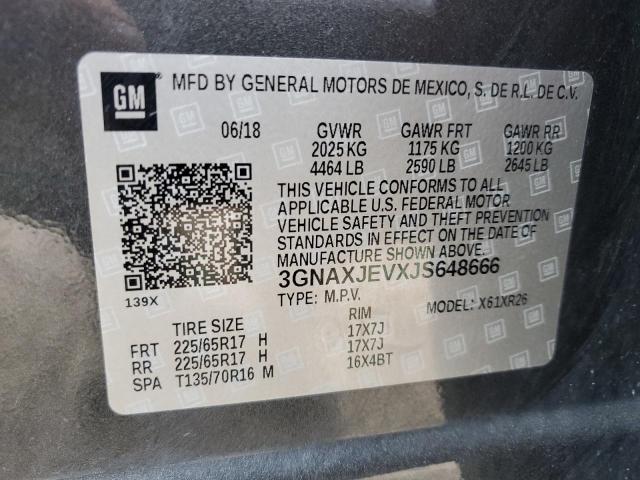 Photo 12 VIN: 3GNAXJEVXJS648666 - CHEVROLET EQUINOX LT 