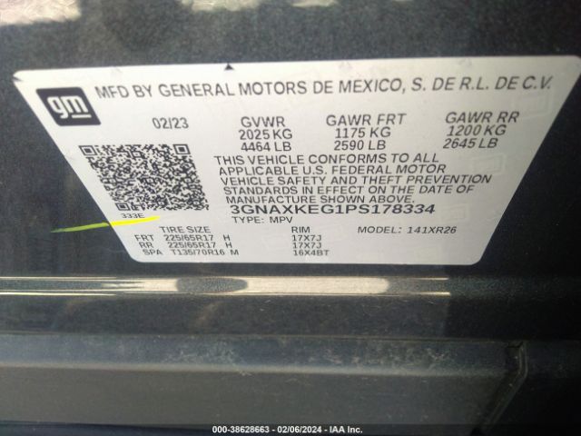 Photo 8 VIN: 3GNAXKEG1PS178334 - CHEVROLET EQUINOX 