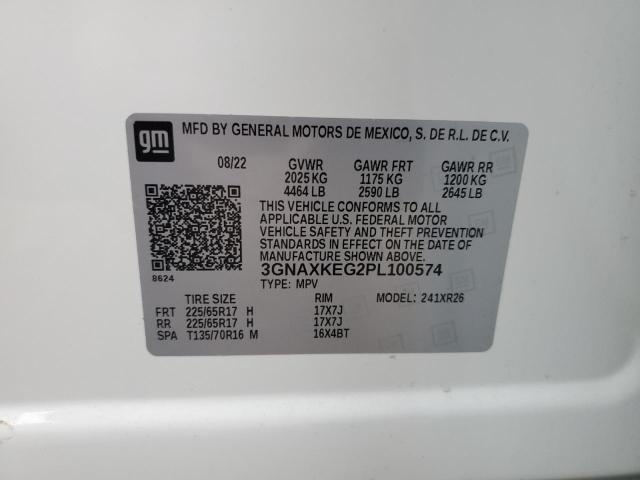 Photo 13 VIN: 3GNAXKEG2PL100574 - CHEVROLET EQUINOX 