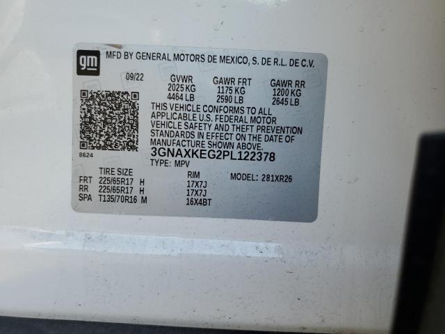 Photo 12 VIN: 3GNAXKEG2PL122378 - CHEVROLET EQUINOX 