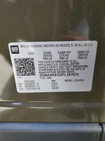 Photo 12 VIN: 3GNAXKEG2PL167675 - CHEVROLET EQUINOX LT 