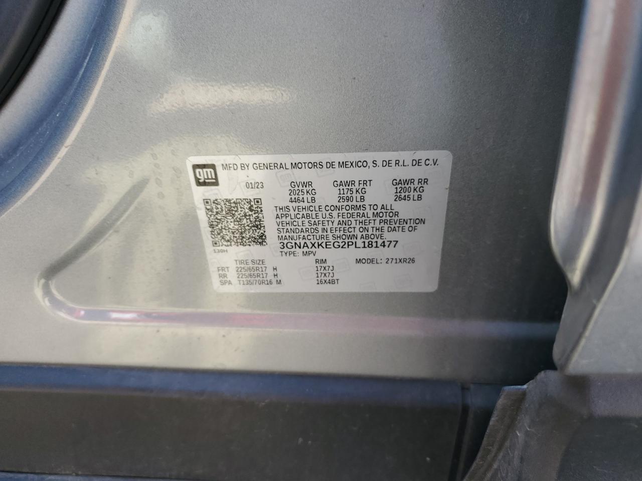 Photo 11 VIN: 3GNAXKEG2PL181477 - CHEVROLET EQUINOX 