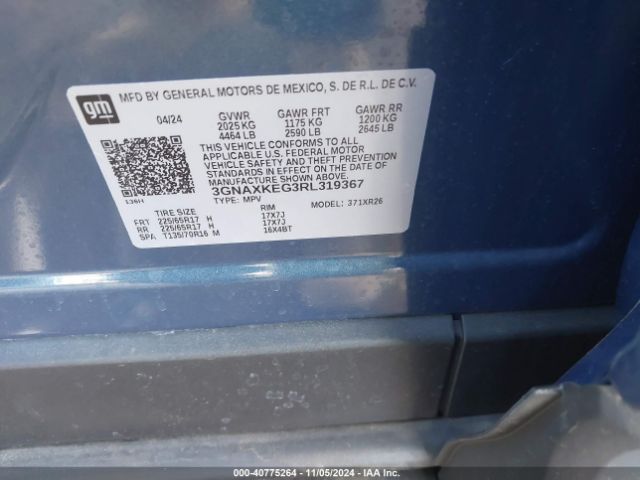 Photo 8 VIN: 3GNAXKEG3RL319367 - CHEVROLET EQUINOX 