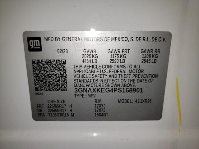 Photo 12 VIN: 3GNAXKEG4PS168901 - CHEVROLET EQUINOX 