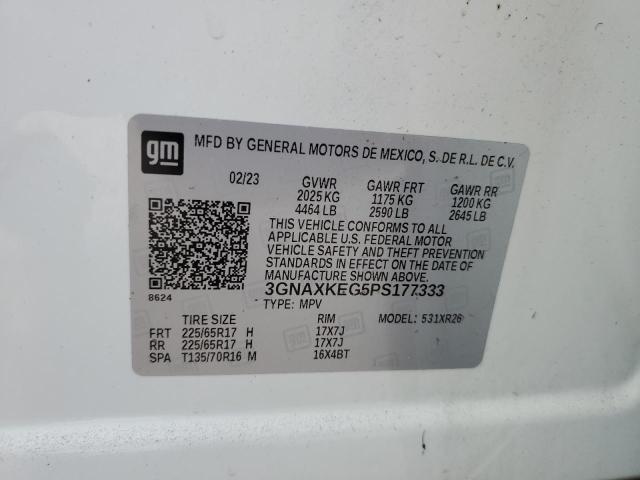 Photo 13 VIN: 3GNAXKEG5PS177333 - CHEVROLET EQUINOX LT 