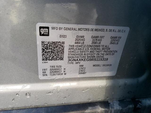 Photo 11 VIN: 3GNAXKEG5RS115319 - CHEVROLET EQUINOX 