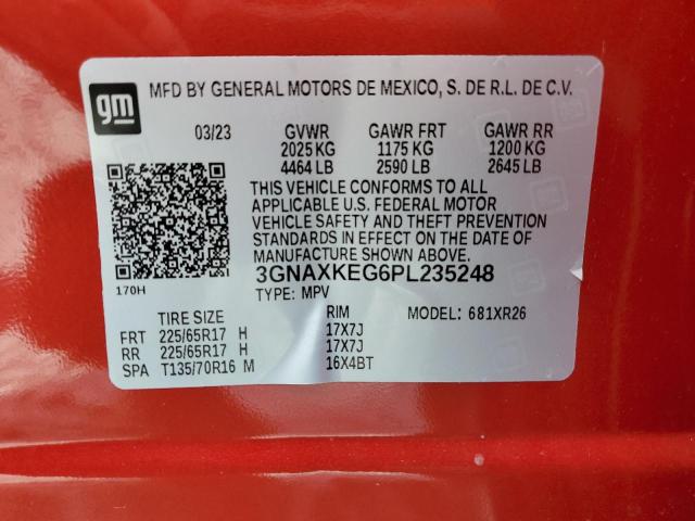 Photo 12 VIN: 3GNAXKEG6PL235248 - CHEVROLET EQUINOX LT 