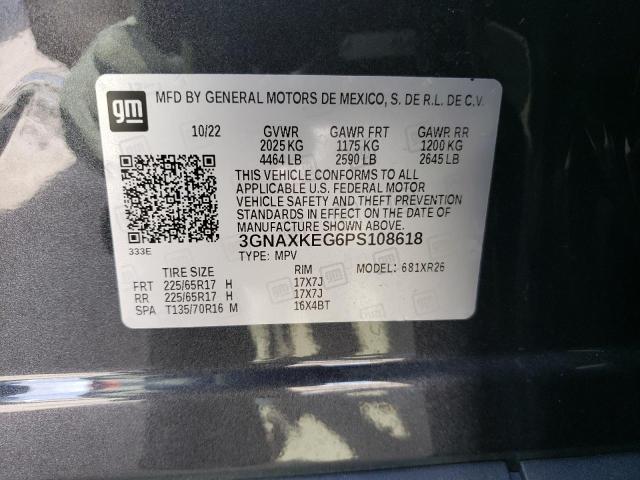 Photo 12 VIN: 3GNAXKEG6PS108618 - CHEVROLET EQUINOX LT 