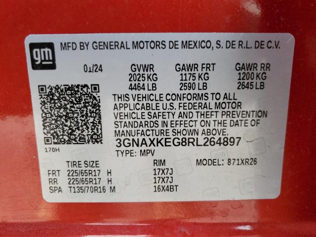 Photo 12 VIN: 3GNAXKEG8RL264897 - CHEVROLET EQUINOX LT 