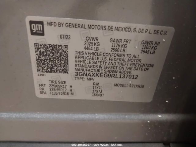 Photo 8 VIN: 3GNAXKEG9RL137012 - CHEVROLET EQUINOX 