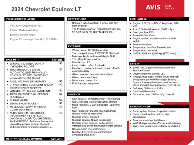 Photo 12 VIN: 3GNAXKEGXRL153493 - CHEVROLET EQUINOX LT 