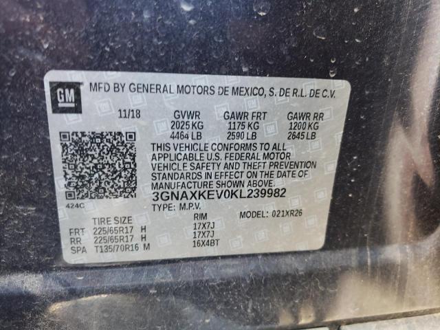 Photo 9 VIN: 3GNAXKEV0KL239982 - CHEVROLET EQUINOX LT 