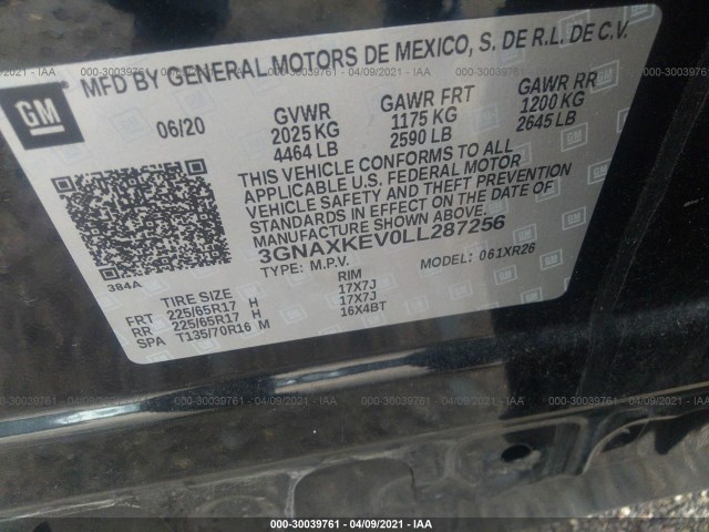 Photo 8 VIN: 3GNAXKEV0LL287256 - CHEVROLET EQUINOX 