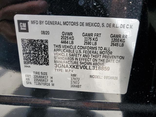 Photo 11 VIN: 3GNAXKEV0LL318859 - CHEVROLET EQUINOX LT 