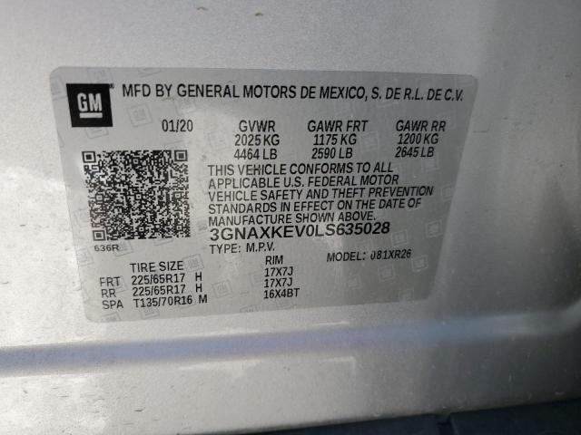 Photo 13 VIN: 3GNAXKEV0LS635028 - CHEVROLET EQUINOX LT 