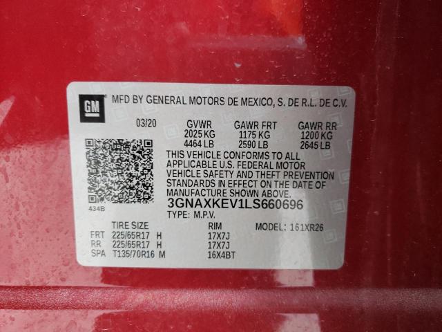 Photo 9 VIN: 3GNAXKEV1LS660696 - CHEVROLET EQUINOX LT 