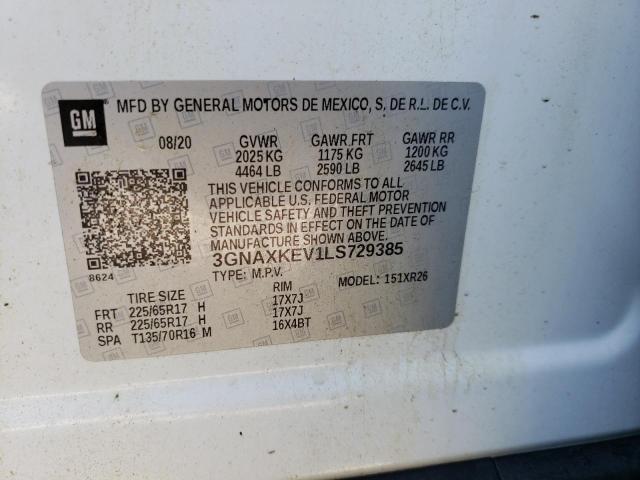 Photo 9 VIN: 3GNAXKEV1LS729385 - CHEVROLET EQUINOX LT 