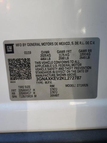 Photo 12 VIN: 3GNAXKEV2KL272787 - CHEVROLET EQUINOX LT 