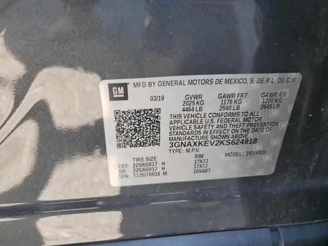 Photo 11 VIN: 3GNAXKEV2KS624918 - CHEVROLET EQUINOX LT 