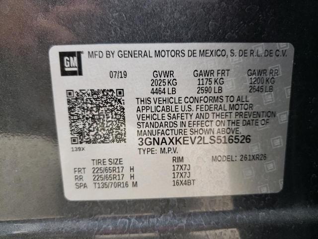 Photo 12 VIN: 3GNAXKEV2LS516526 - CHEVROLET EQUINOX 