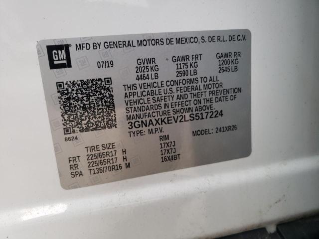 Photo 12 VIN: 3GNAXKEV2LS517224 - CHEVROLET EQUINOX 