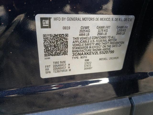 Photo 11 VIN: 3GNAXKEV2LS520799 - CHEVROLET EQUINOX LT 