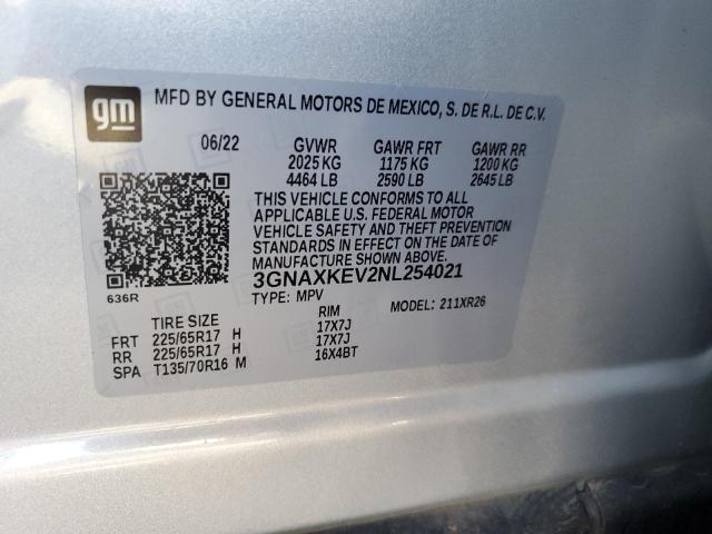 Photo 12 VIN: 3GNAXKEV2NL254021 - CHEVROLET EQUINOX LT 