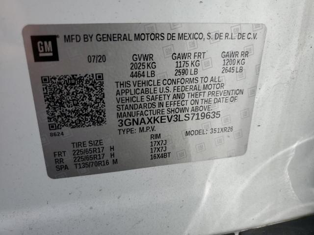 Photo 12 VIN: 3GNAXKEV3LS719635 - CHEVROLET EQUINOX LT 