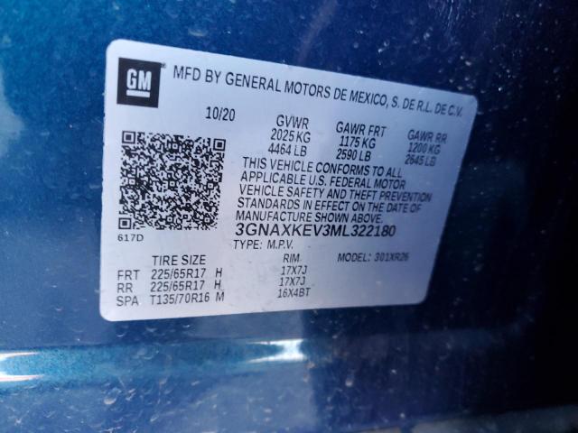 Photo 12 VIN: 3GNAXKEV3ML322180 - CHEVROLET EQUINOX 