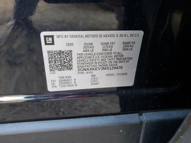 Photo 12 VIN: 3GNAXKEV3MS129470 - CHEVROLET EQUINOX 