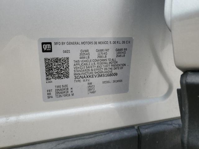 Photo 12 VIN: 3GNAXKEV3MS168009 - CHEVROLET EQUINOX LT 