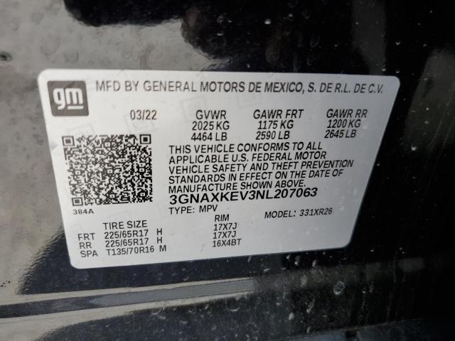 Photo 13 VIN: 3GNAXKEV3NL207063 - CHEVROLET EQUINOX LT 