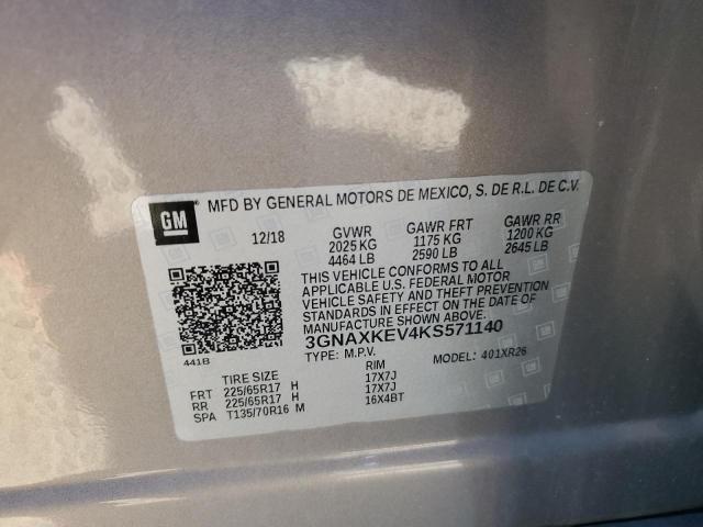 Photo 12 VIN: 3GNAXKEV4KS571140 - CHEVROLET EQUINOX 