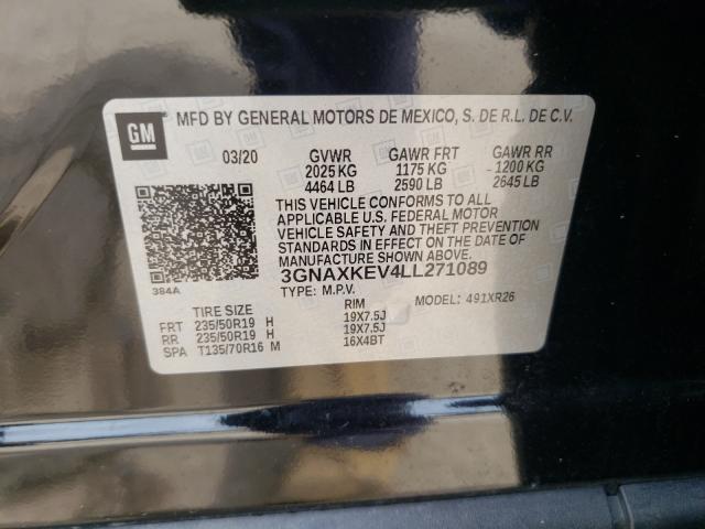 Photo 9 VIN: 3GNAXKEV4LL271089 - CHEVROLET EQUINOX LT 