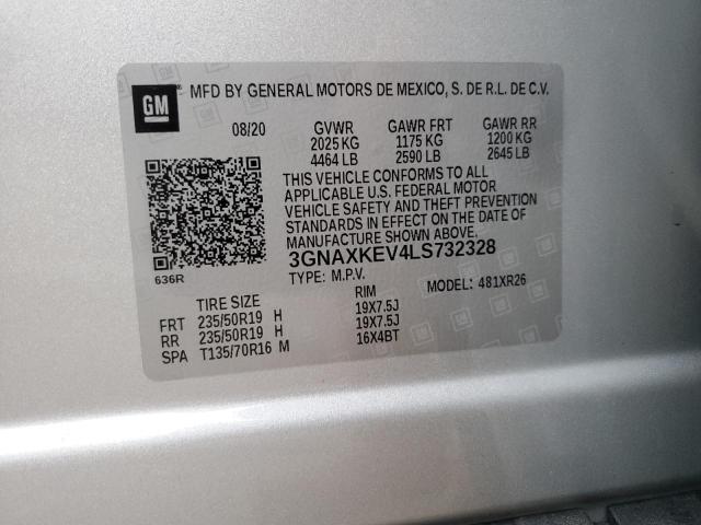 Photo 12 VIN: 3GNAXKEV4LS732328 - CHEVROLET EQUINOX LT 