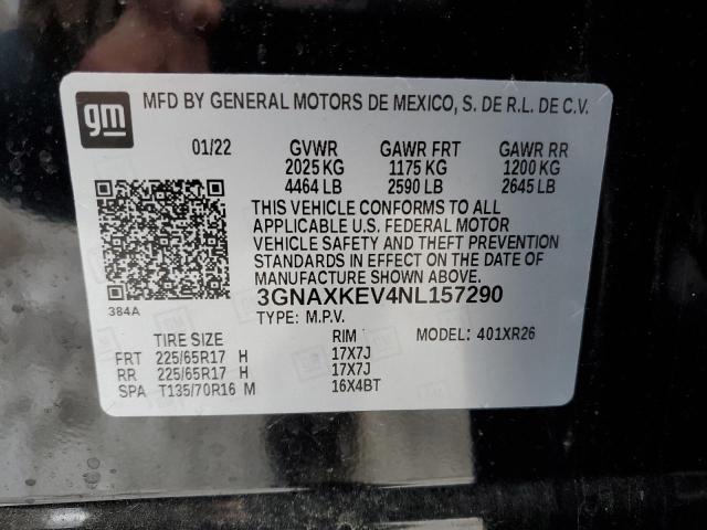 Photo 12 VIN: 3GNAXKEV4NL157290 - CHEVROLET EQUINOX LT 