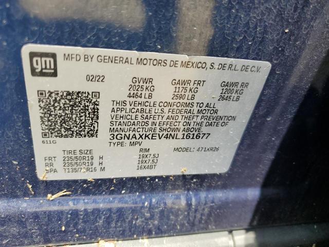 Photo 12 VIN: 3GNAXKEV4NL161677 - CHEVROLET EQUINOX LT 