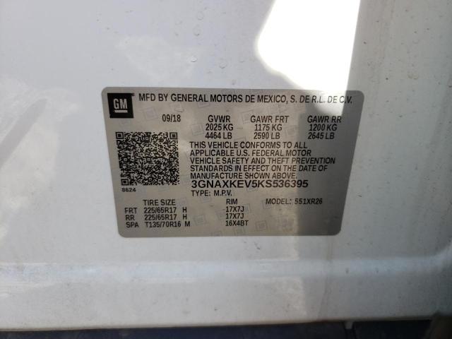 Photo 9 VIN: 3GNAXKEV5KS536395 - CHEVROLET EQUINOX LT 