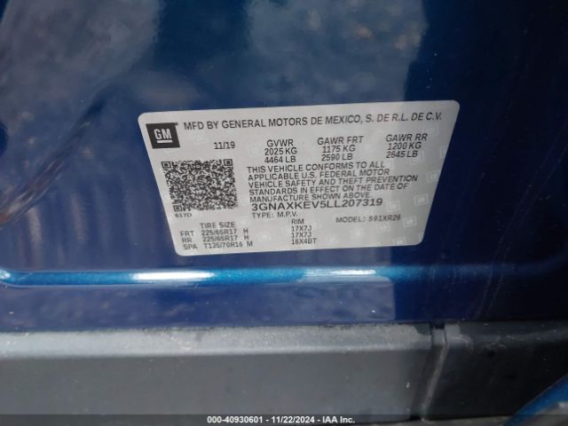 Photo 8 VIN: 3GNAXKEV5LL207319 - CHEVROLET EQUINOX 