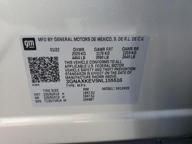 Photo 12 VIN: 3GNAXKEV5NL155516 - CHEVROLET EQUINOX 